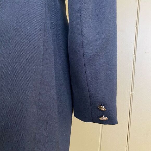 Evan Picone women 12 wool blend fully lined vintage  3 gold buttonup blazer - Picture 5 of 14